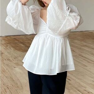 NWOT - Naya Rhea Nikita White Blouse UK8/US4 - $282